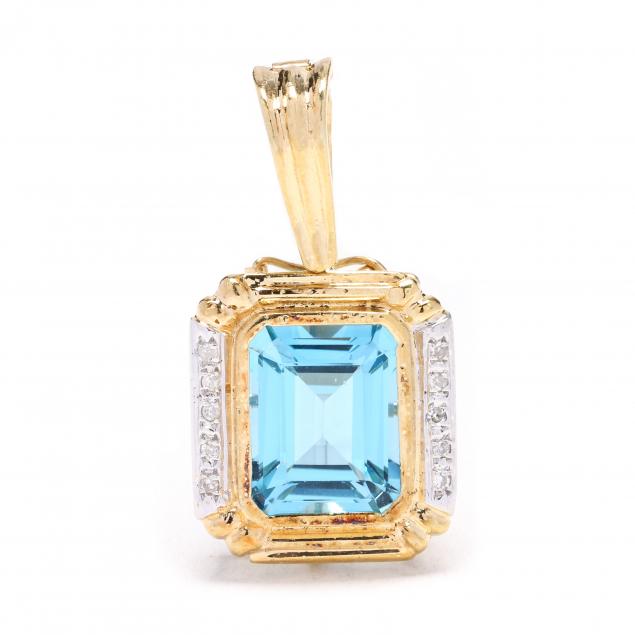 gold-topaz-and-diamond-pendant