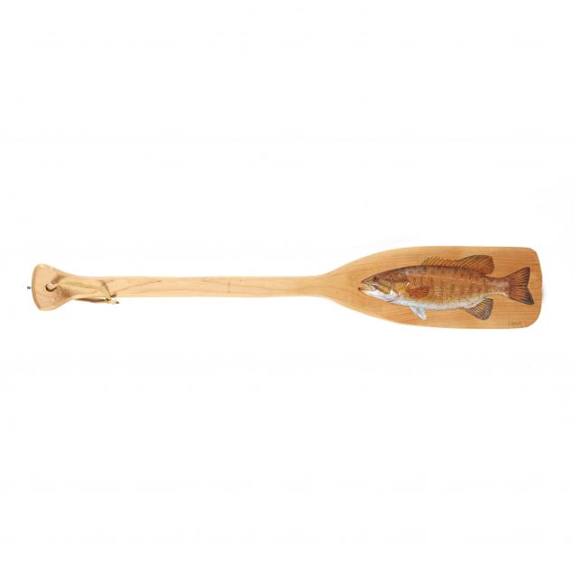 duane-raver-nc-1927-2022-smallmouth-on-paddle