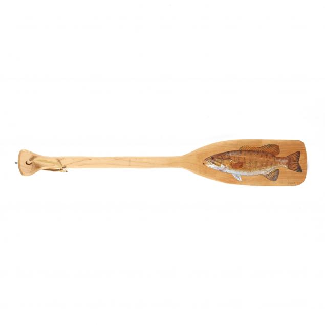 duane-raver-nc-1927-2022-smallmouth-on-paddle