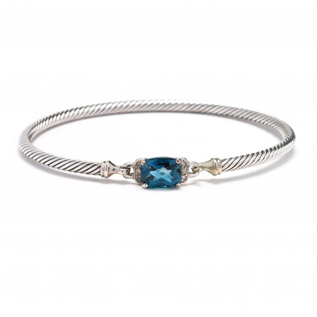 sterling-silver-blue-topaz-and-diamond-cable-bangle-david-yurman