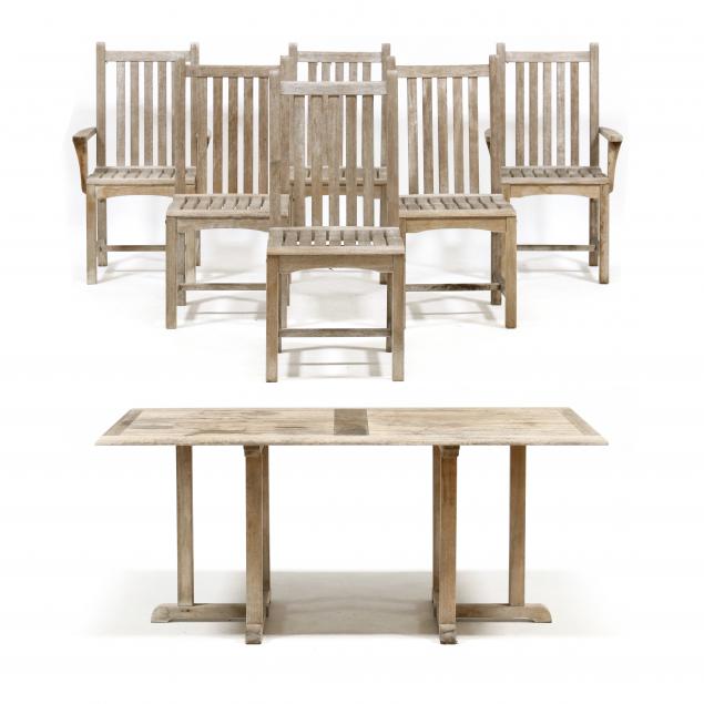 kingsley-bate-teak-outdoor-table-and-six-chairs