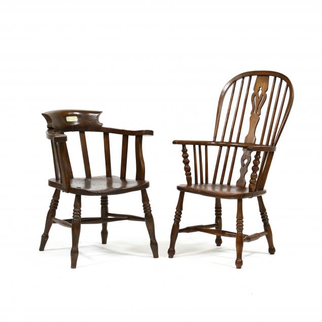 two-antique-captain-s-chairs