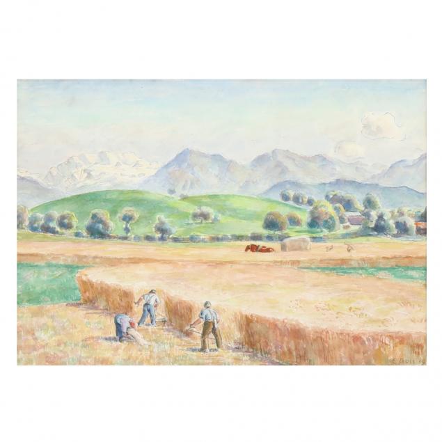 eduard-boss-swiss-1873-1958-scything-hay