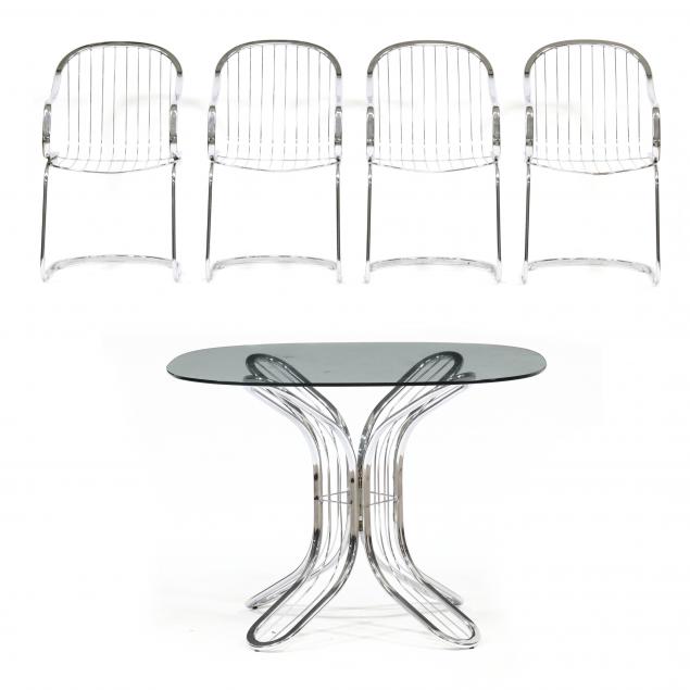 gastone-rinaldi-italian-1920-2006-vintage-chrome-table-and-four-chairs