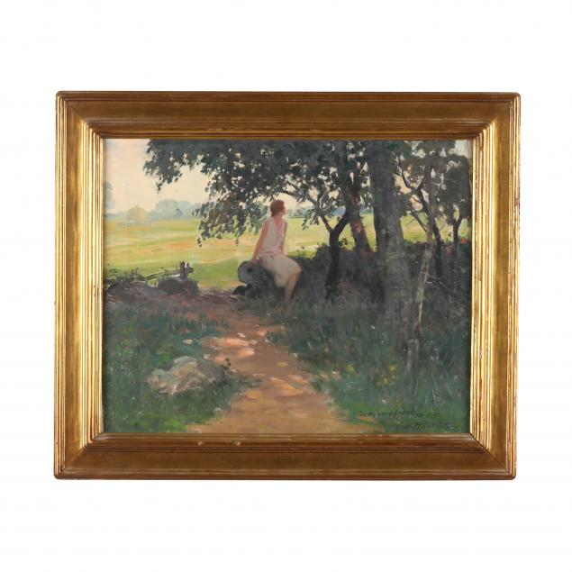 charles-mark-relyea-american-1863-1932-figure-in-a-landscape