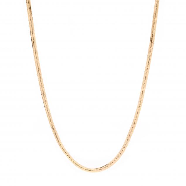 gold-herringbone-necklace-aurafin