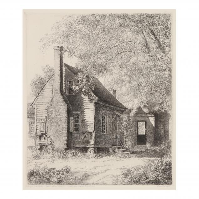 louis-orr-american-1879-1961-antebellum-cabin-hillsborough-nc