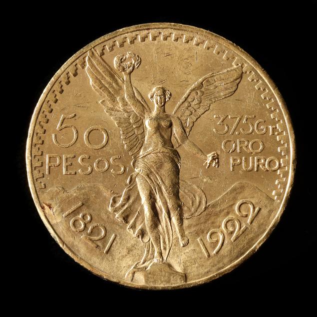 mexico-brilliant-uncirculated-1922-gold-50-pesos