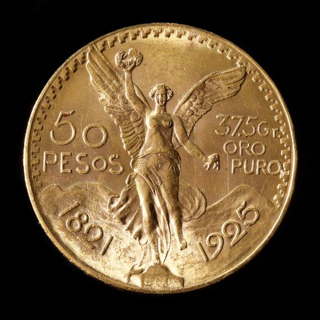 mexico-brilliant-uncirculated-1925-gold-50-pesos