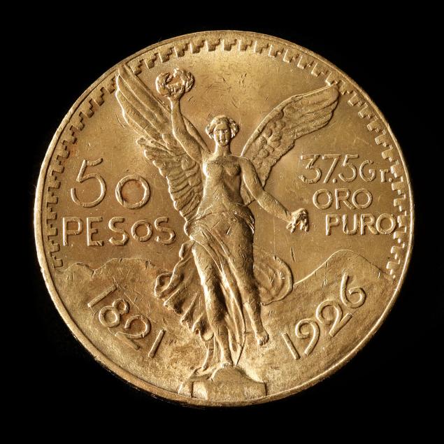 mexico-brilliant-uncirculated-1926-gold-50-pesos
