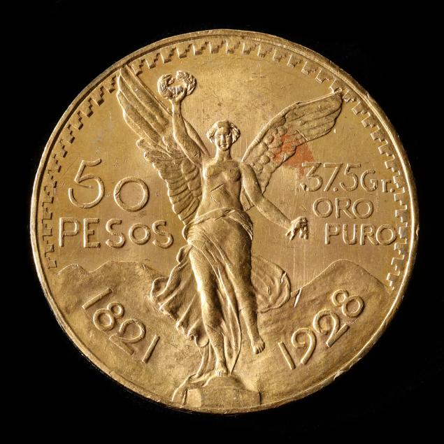 mexico-brilliant-uncirculated-1928-gold-50-pesos