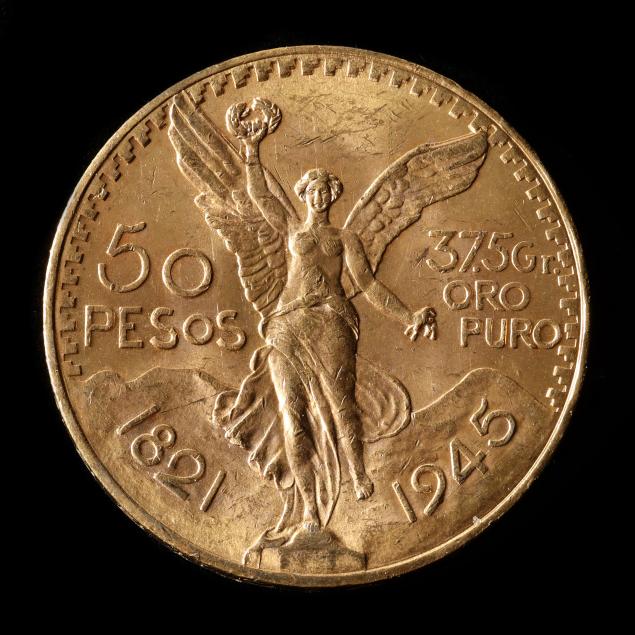 mexico-brilliant-uncirculated-1945-gold-50-pesos