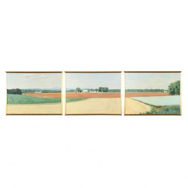 elaine-dowdell-nc-1931-2014-i-yadkin-places-viii-i-triptych