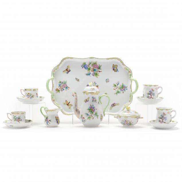 herend-i-queen-victoria-i-coffee-service-with-tray