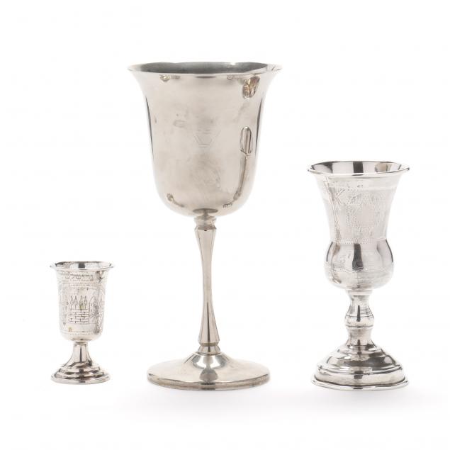group-of-three-silver-kiddush-cups