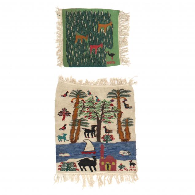 two-harrania-egypt-tapestry-weavings