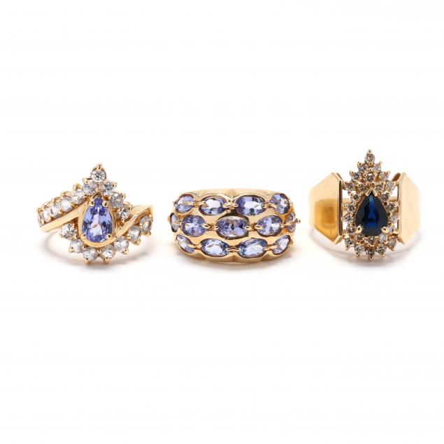 three-gold-and-gem-set-rings