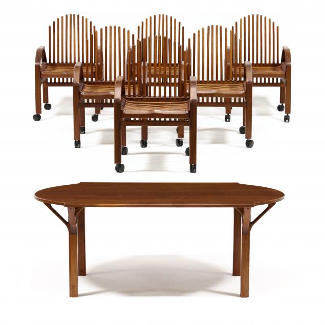 karl-gaskins-nc-b-1943-custom-walnut-table-and-six-chairs