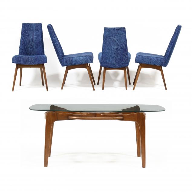 adrian-pearsall-american-1925-2011-dining-table-and-four-chairs