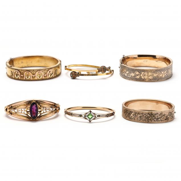 collection-of-vintage-gold-filled-bracelets