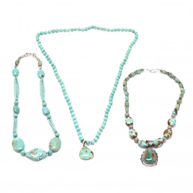 three-southwestern-turquoise-necklaces