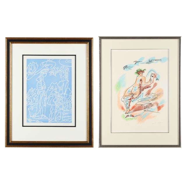 André Masson (French, 1896–1987), Ulysee avec Nausicaa / L'Amour (Two ...