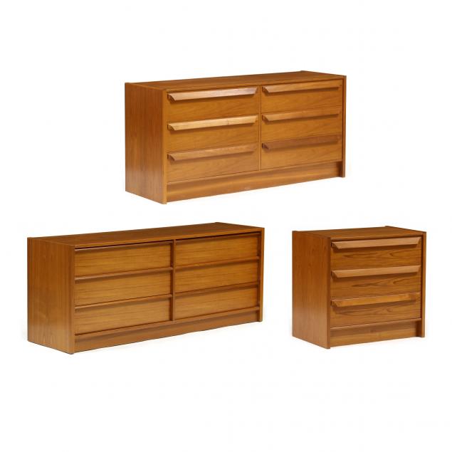 three-danish-teak-dressers