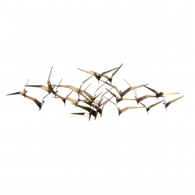 curtis-jere-modernist-brass-bird-flock-wall-sculpture