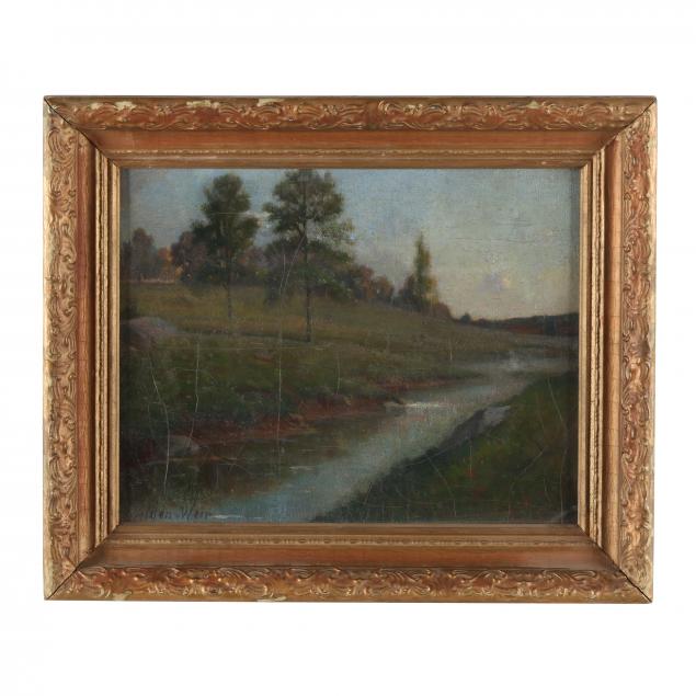j-alden-weir-american-1852-1919-i-landscape-with-stream-i