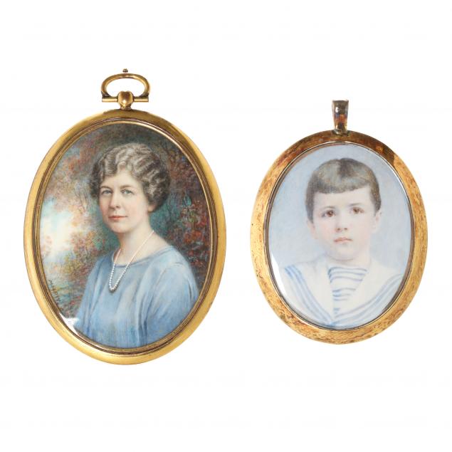 two-american-school-revivalist-portrait-miniatures