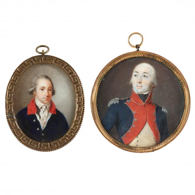 continental-school-late-18th-century-two-miniature-portraits-of-officers