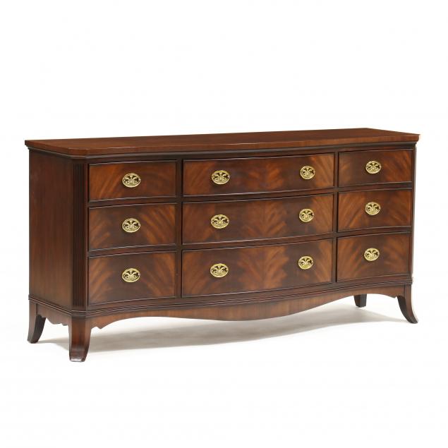 henkel-harris-mahogany-serpentine-front-triple-dresser