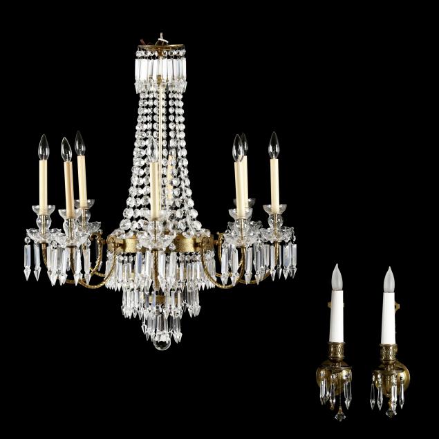 regency-style-drop-prism-chandelier-and-wall-sconces