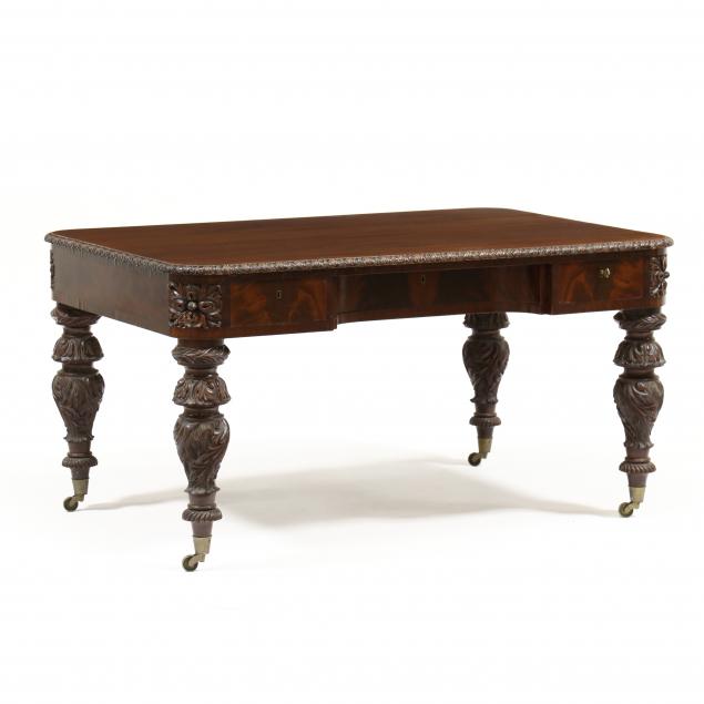 edwardian-carved-mahogany-partner-s-desk