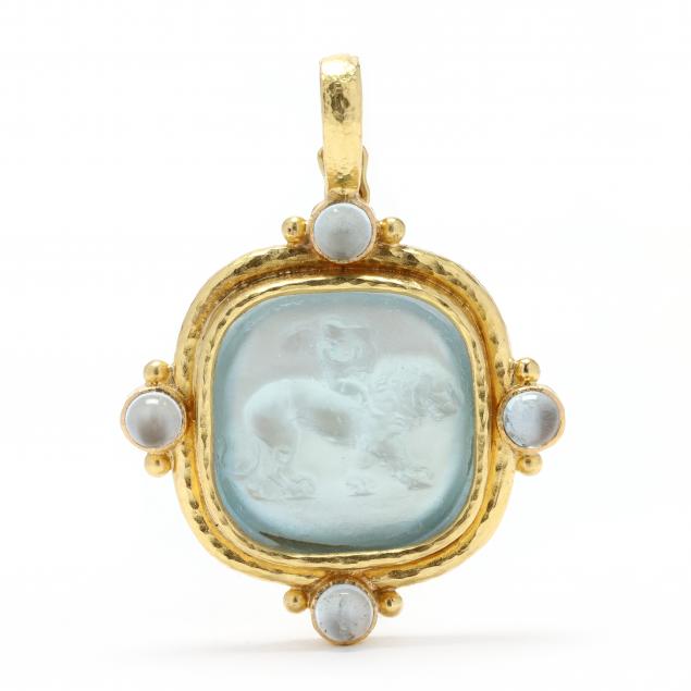 gold-venetian-glass-and-gem-set-i-cupid-riding-lion-i-intaglio-pendant-elizabeth-locke