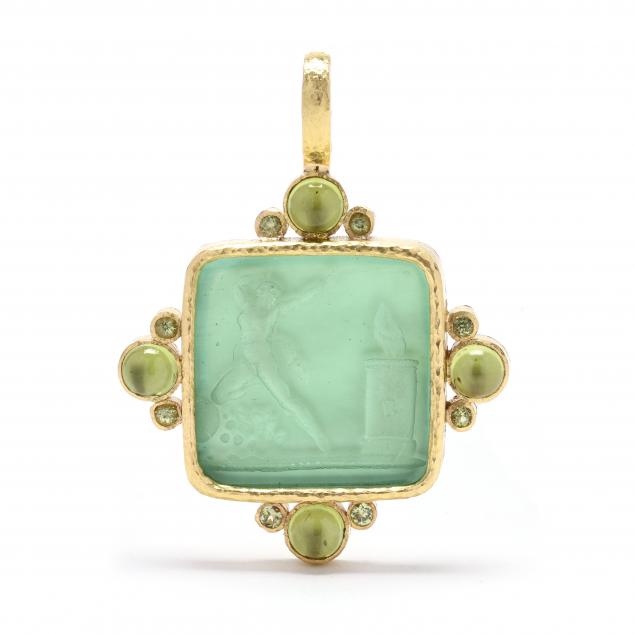gold-and-gem-set-green-intaglio-i-goddess-at-altar-i-pendant-elizabeth-locke
