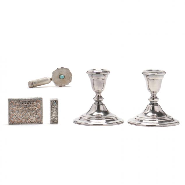 group-of-american-and-italian-silver-and-silver-plated-items