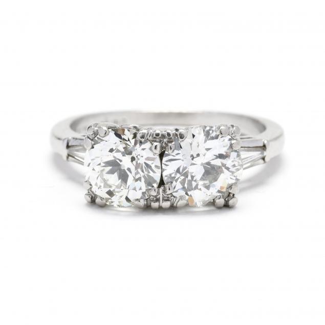 vintage-platinum-and-diamond-two-stone-ring