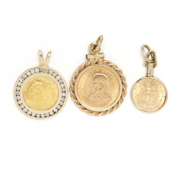 three-gold-coin-pendants