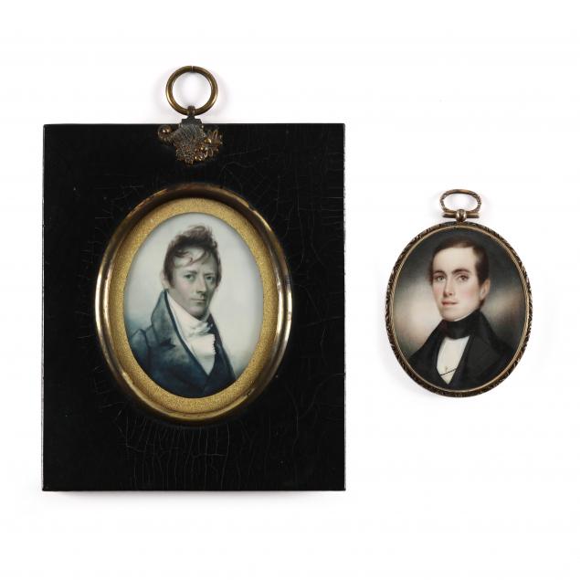 two-fine-19th-century-american-school-portrait-miniatures-of-gentlemen