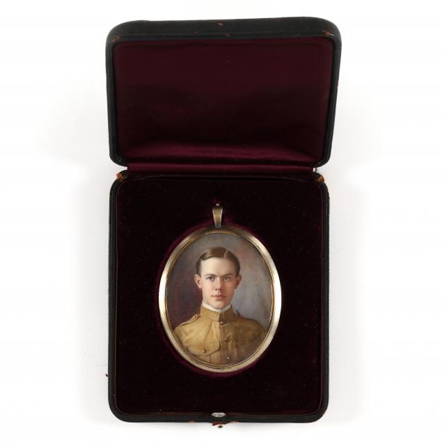 jenny-eakin-delony-rice-american-1862-1949-portrait-miniature-of-a-young-soldier