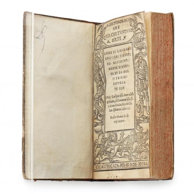 first-venetian-edition-of-the-works-of-girolamo-benivieni-with-pico-della-mirandola-commentary