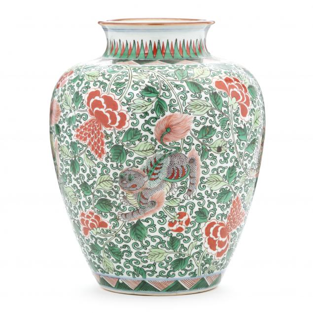 a-chinese-famille-verte-vase-with-buddhist-lions-and-peonies