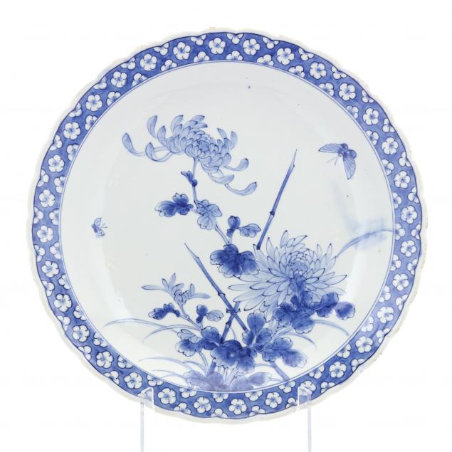 a-japanese-blue-and-white-porcelain-charger
