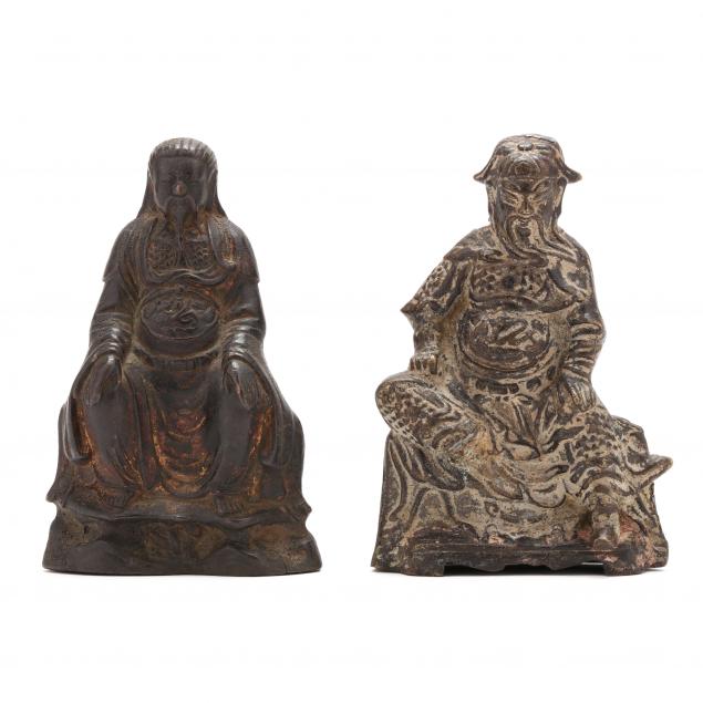two-chinese-bronze-sculptures