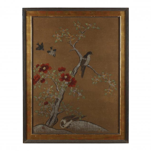 a-chinese-painting-of-birds-in-a-blossoming-tree