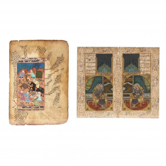two-persian-manuscript-paintings
