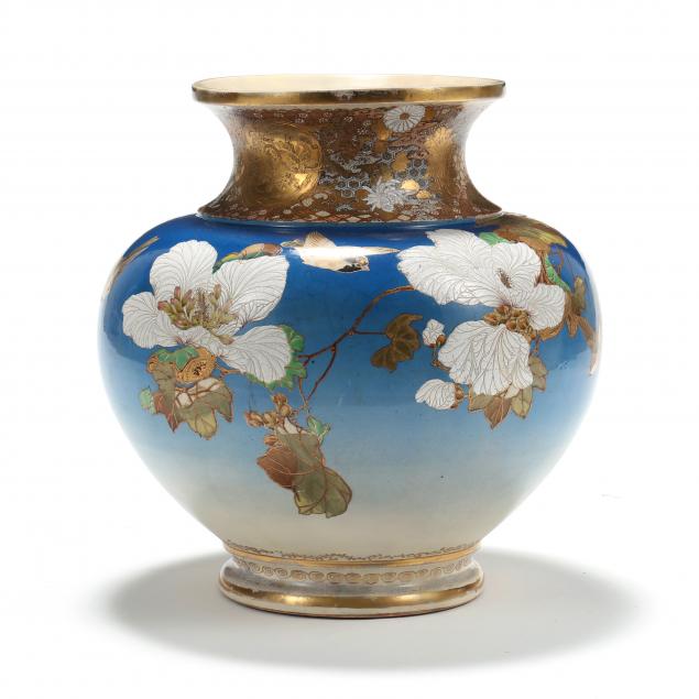 a-large-japanese-satsuma-vase-with-birds-and-flowers