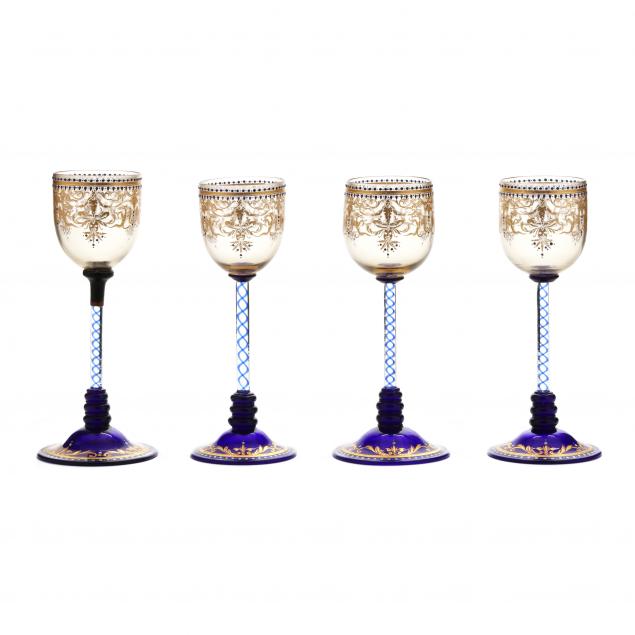 four-fine-venetian-glass-cordial-stems