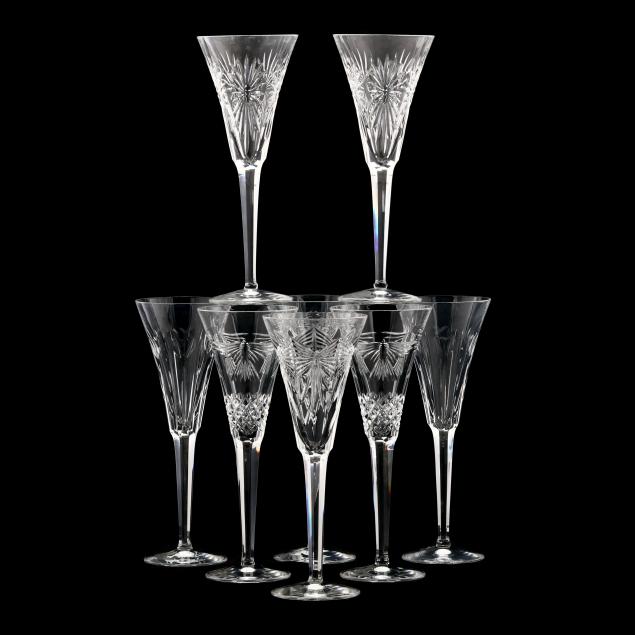 eight-waterford-crystal-millennium-collection-toasting-flutes
